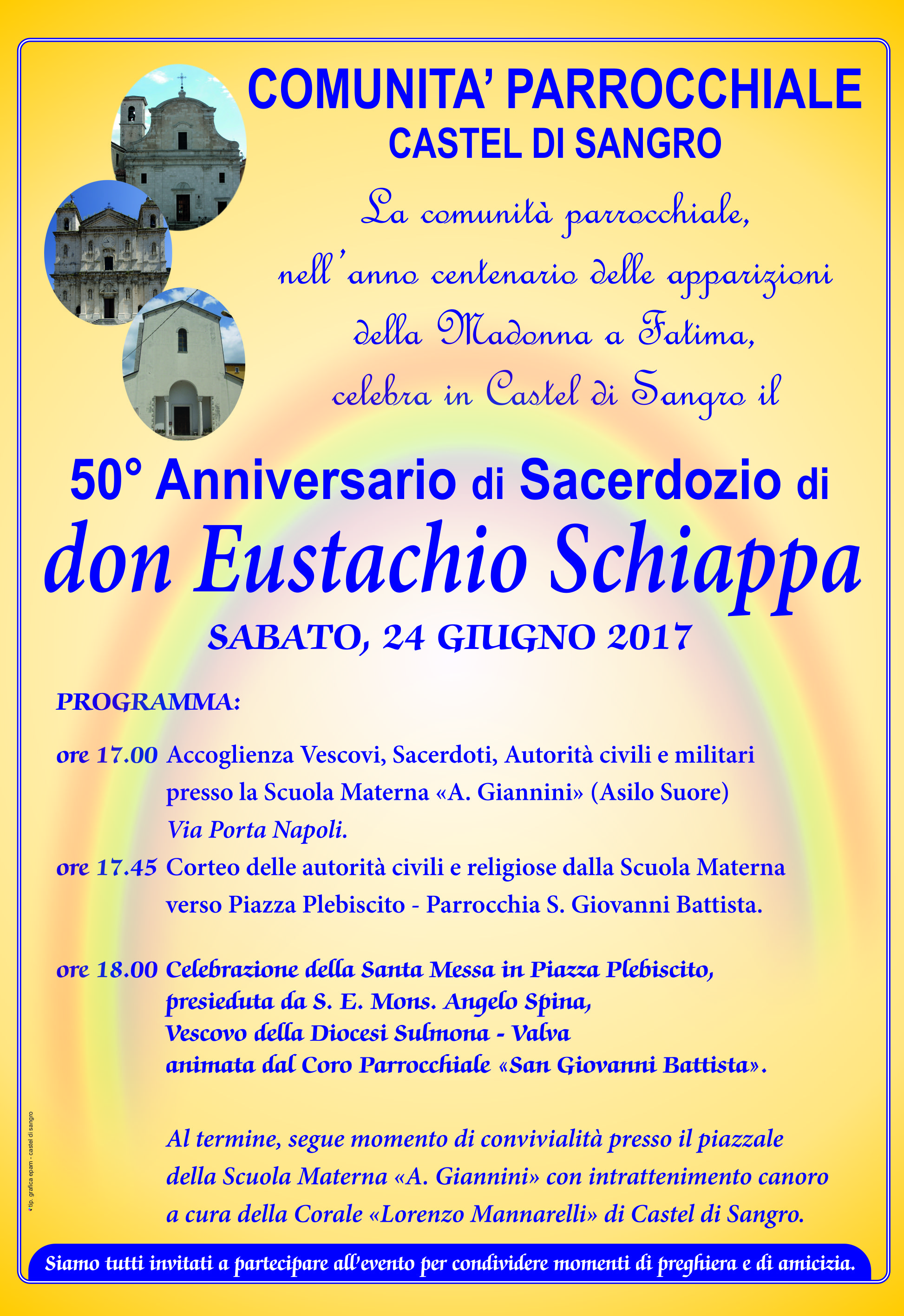 Castel Di Sangro Don Eustachio Schiappa Compie 50 Anni Di Sacerdozio Teleaesse It Notizie Abruzzo E Molise News E Video Di Politica Cronaca Sport Ambiente