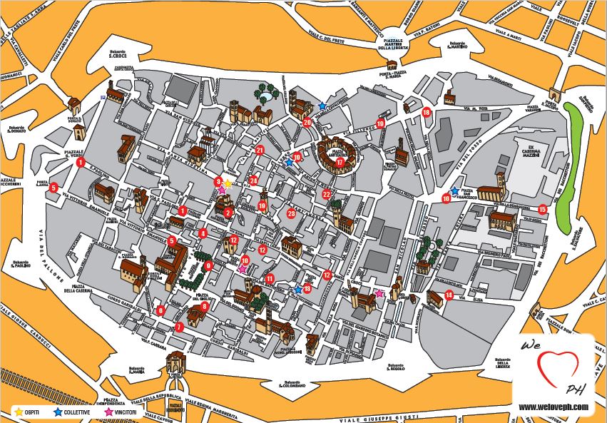 cartina Lucca