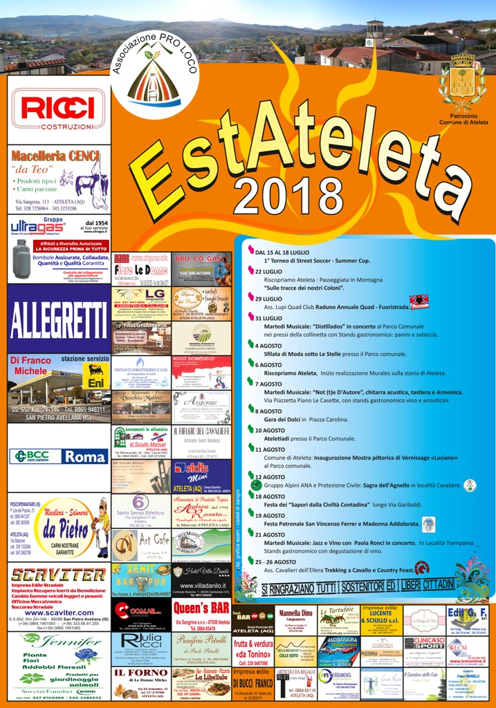 Eventi Estate Ateleta - Pro Loco Ateleta