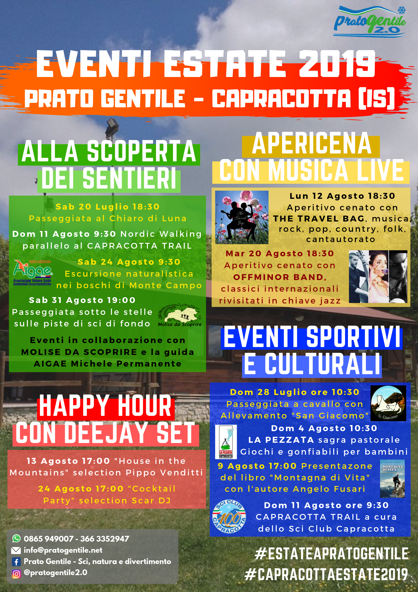 Eventi Estate 2019 - Prato Gentile