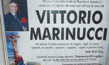 Carabinieri in lutto per la morte di Vittorio Marinucci, ex comandante della Stazione di Alfedena