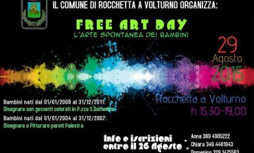 Rocchetta a Volturno, bambini di tutte le età al "Free art day"