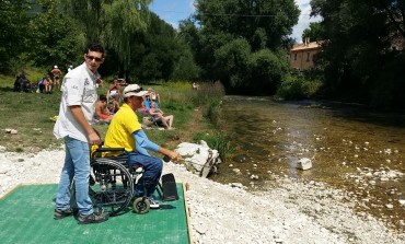 Pesca, inaugurata la piazzola per disabili a Castel di Sangro