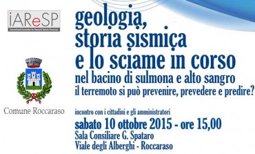 Convegno a Roccaraso: "Geologia, Storia sismica e lo sciame in corso"
