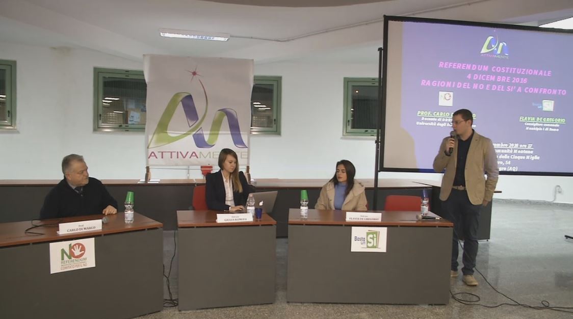Castel di Sangro, ‘AttivaMente’ fa centro sul referendum costituzionale