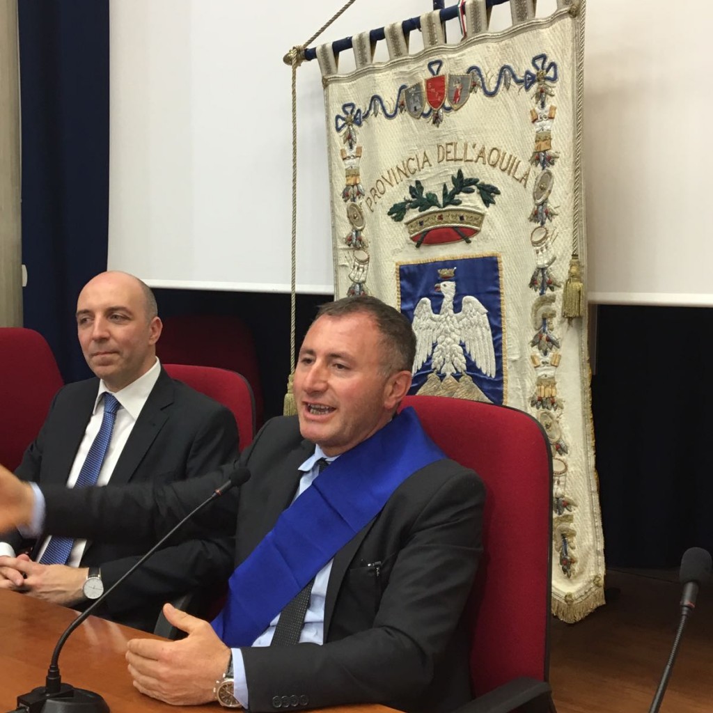 Presidente Provincia dell'Aquila Angelo Caruso