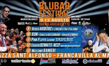 Francavilla al mare, Blubar Festival cambia location: 9 - 13 agosto piazza sant'Alfonso