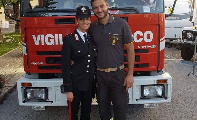 Carabinieri e Vigili del fuoco in festa: è nata una vita