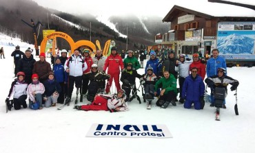 Roccaraso, i pazienti del centro protesi Inail sulle piste dell'Alto Sangro