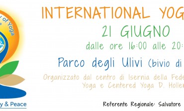 Fornelli, international yoga day al parco degli ulivi
