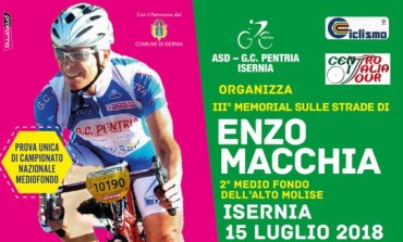 Ciclismo, domenica a Isernia il terzo memorial dedicato a Enzo Macchia