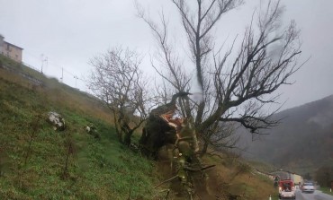 Alto Sangro, maltempo: raffiche di vento e allagamenti