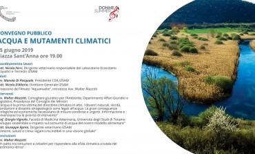 'Acqua e mutamenti climatici', convegno a Teramo organizzato dall'Istituto Zooprofilattico Abruzzo e Molise