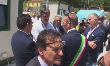 Gamberale, Marsilio visita il cantiere della fondovalle Sangro: "Apriremo in tempi brevi la Sp88"