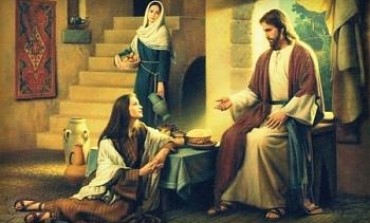 La visita di Gesù in casa di Marta, "Tu ti affanni mentre Maria ha scelto la parte migliore"