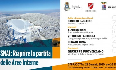 Capracotta, convegno con il ministro Provenzano: problemi e soluzioni per le aree interne di Abruzzo e Molise