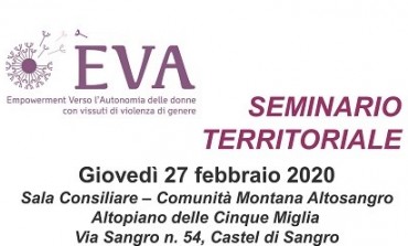 "Verso l'autonomia delle donne con vissuti di violenza di genere", seminario a Castel di Sangro