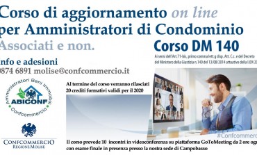 Al via le iscrizioni al corso di aggiornamento per amministratori condominiali