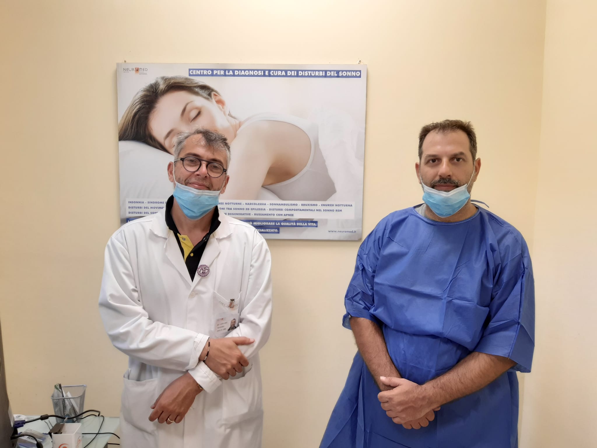 il dottor Andrea Romigi (a sinistra) e Luca Roberti