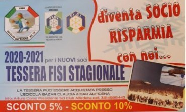 "Diventa socio e risparmia con noi", l'originale iniziativa dello Sci Club di Alfedena