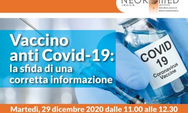Vaccino anti Covid-19: dal Neuromed una diretta Facebook e YouTube per l'informazione responsabile