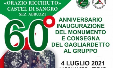 Madonna degli Eremiti a Castel di Sangro, si festeggia il 60° anniversario del Monumento ai Caduti