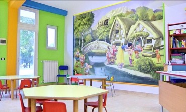 Nuova scuola di Ateleta, la gioia sul volto dei bambini nelle aule colorate