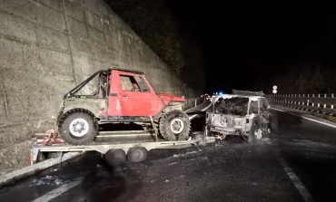 "Incidente" a Roccaraso, auto prende fuoco per guasto tecnico in galleria