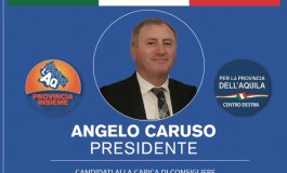 Angelo Caruso presenta le liste per la riconferma a Presidente della Provincia dell'Aquila
