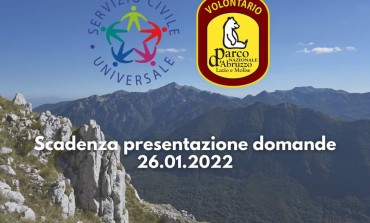 Servizio Civile del Parco Nazionale d'Abruzzo, Lazio e Molise: scadenza domande il 26 gennaio