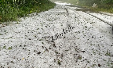 Tempesta di grandine in Alto Sangro e Alto Molise, la vegetazione è stata distrutta