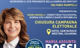 Chiusura della Campagna Elettorale di Maria Assunta Rossi: Un Appuntamento Imperdibile a Sulmona