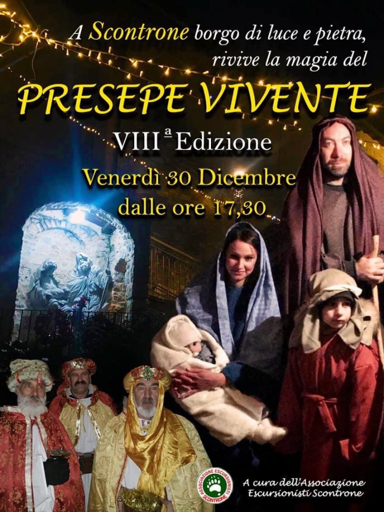 Presepe Vivente a Scontrone, la magia del Natale nel borgo di pietra e luce