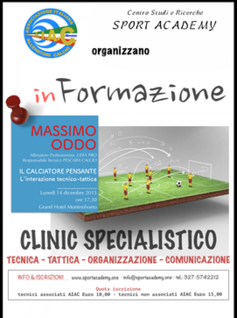 Seminario sul calcio con Massimo Oddo