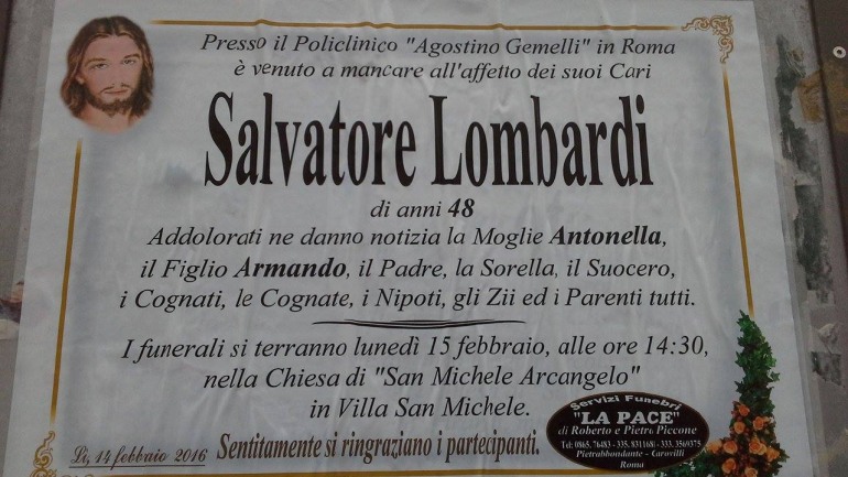 Lutto, Vastogirardi: muore l’assessore Salvatore Lombardi