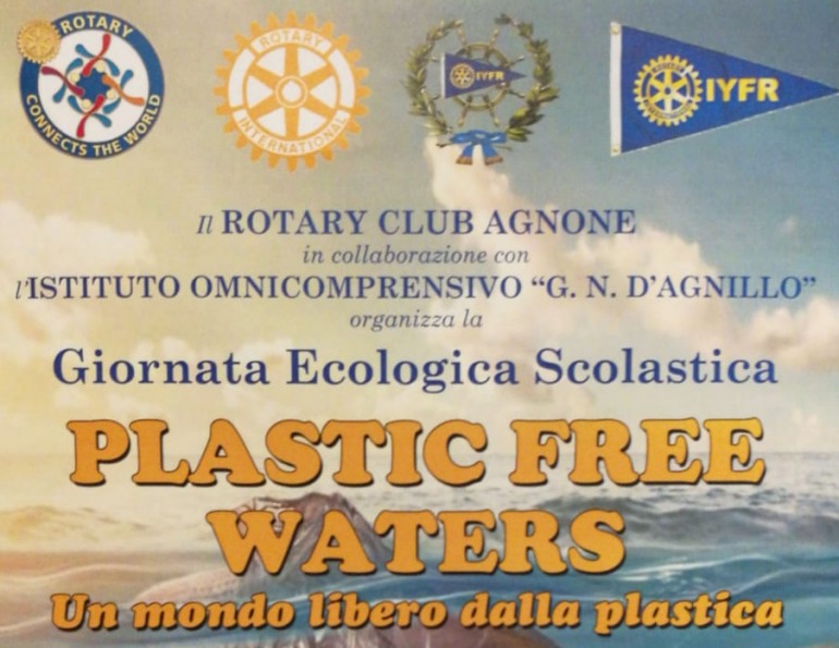 “Plastic Free Waters”, Rotary Club Agnone in prima linea: martedì 29 ottobre