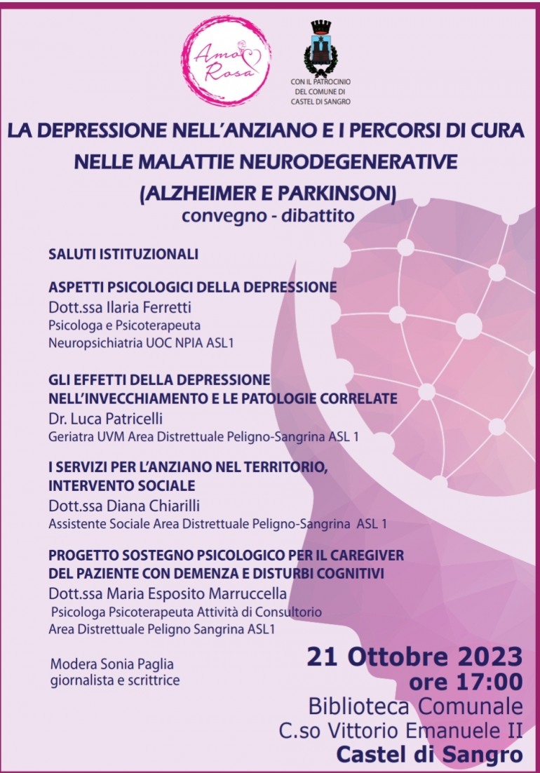 Castel di Sangro: convegno sulle malattie neurodegenerative