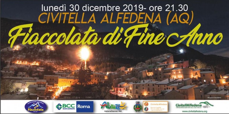 Fiaccolata di fine anno a Civitella Alfedena