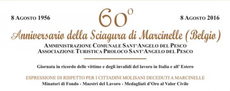 Sant’Angelo del Pesco commemora il 60° anniversario della tragedia a Marcinelle