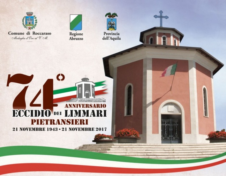 Strage dei Limmari, ricorre il 74° anniversario: 20 – 21 novembre la commemorazione a Pietransieri