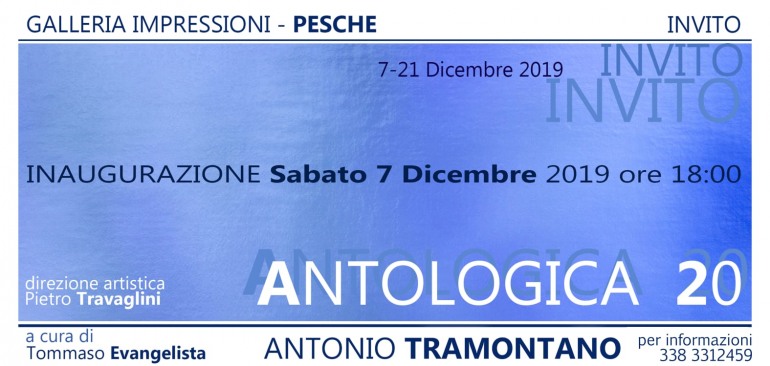 Pesche, Antonio Tramontano espone “Antologica 20”