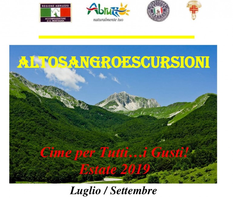 “Cime per tutti i gusti”, esce il calendario estivo di Altosangro escursioni