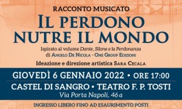 Reading musicale al Teatro Tosti, "Il Perdono nutre il mondo" ingresso gratuito