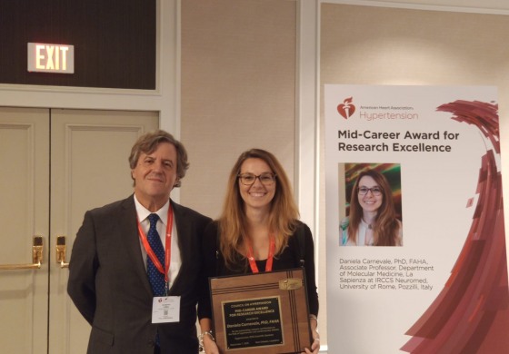 New Orleans, consegnato alla ricercatrice Neuromed  Daniela Carnevale il premio Mid-Career Award for Research Excellence