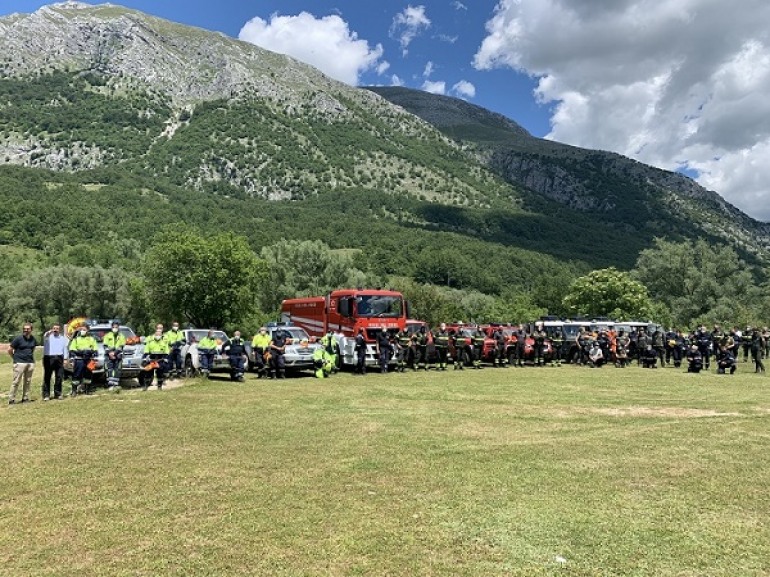 Prevenzione incendi, esercitazione nel cuore del Pnalm