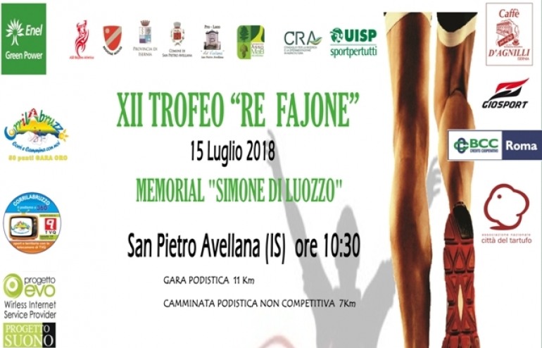 XXII Trofeo ‘Re Fajone’, tracciato di 11 km: San Pietro Avellana – Castel di Sangro – Vastogirardi