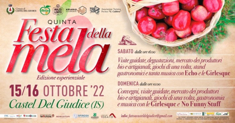 Festa della Mela 2022 a Castel Del Giudice, al via la 5° Edizione Esperienziale