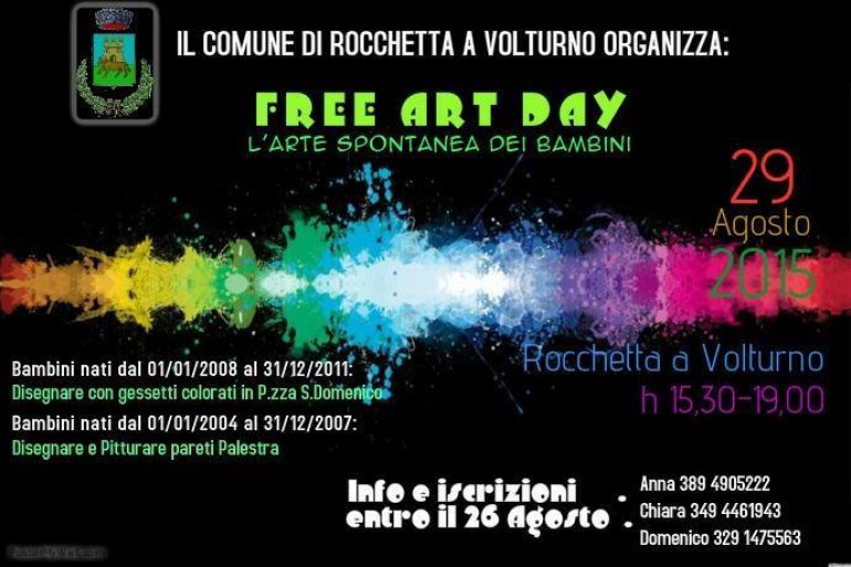 Rocchetta a Volturno, bambini di tutte le età al “Free art day”