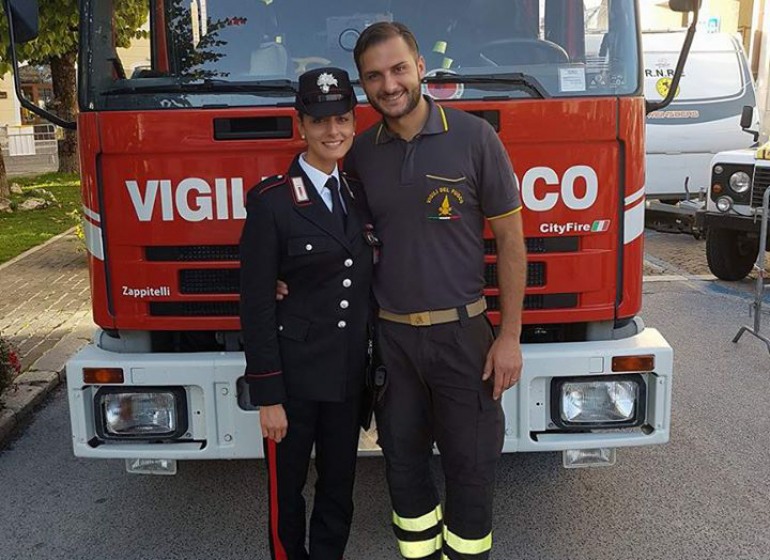 Carabinieri e Vigili del fuoco in festa: è nata una vita