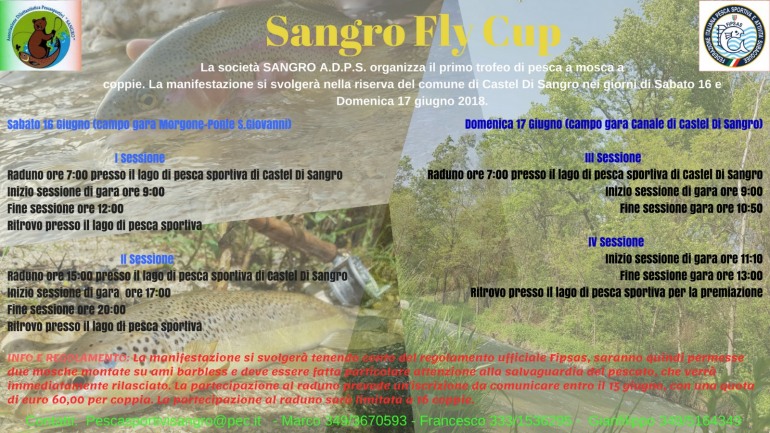 Pesca – Castel di Sangro, 1^ edizione di ‘Sangro Fly Cup’